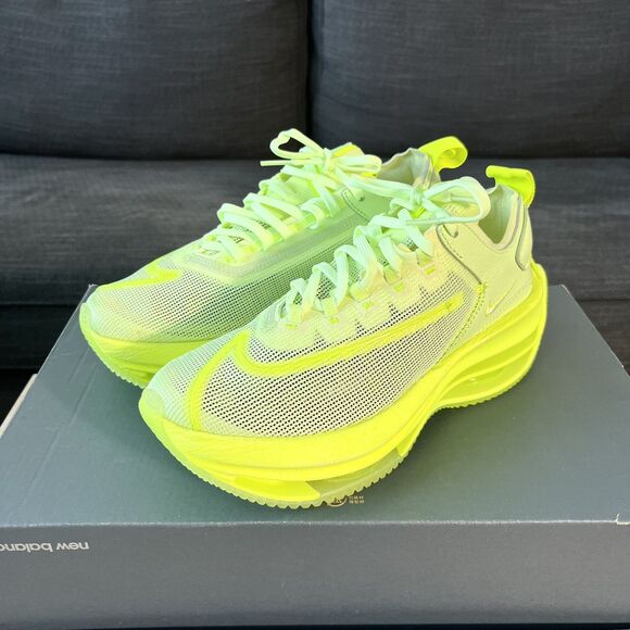 Nike Zoom Double Stacked Volt Yellow Running Shoes CI0804-700 Women's Size 6.5 - Picture 2 of 12